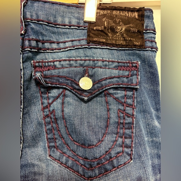 True Religion- Blue Skinny Jeans Sleek Fit - Picture 8 of 11